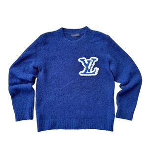 Authentic Louis Vuitton Intarsia knit sweater Size Large LIKE NEW